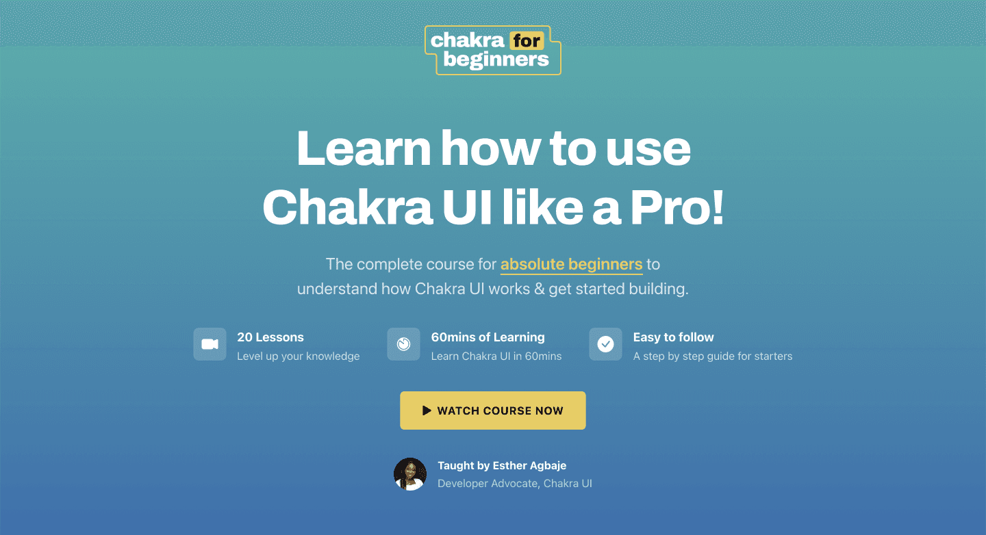 Chakra UI for Beginners